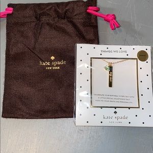 Kate Spade 18” Peridot August Birthstone Necklace